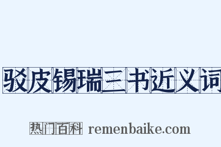 驳皮锡瑞三书近义词是什么意思的图片